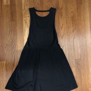 Hollister black back cutout dress